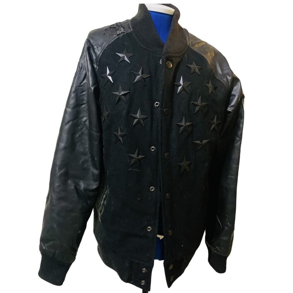 Mens Decibel Bomber Jacket size Medium Stars